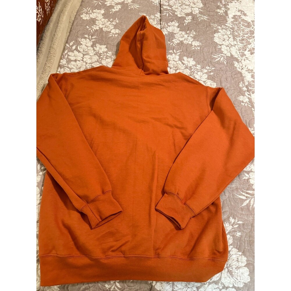 Gildan UT Texas Longhorns Swimming Hoodie Burnt Orange Fleece Sweatshirt Medium - Picture 5 of 6